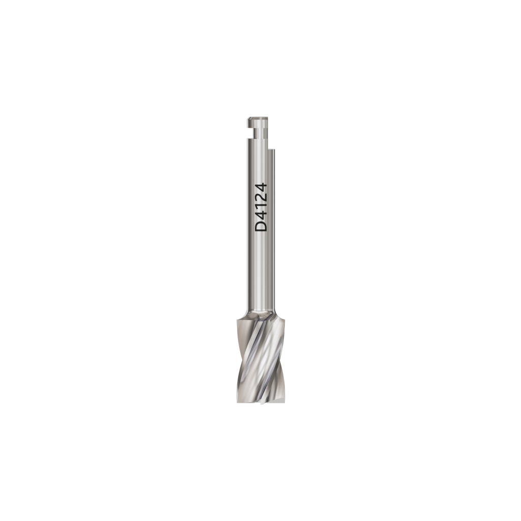 Drill, flat, D 4.1 mm, L 24 mm.